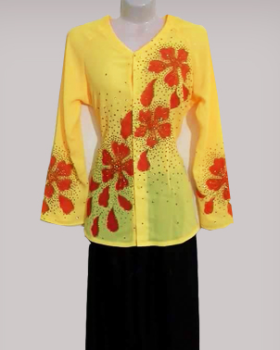 Áo bà ba họa tiết